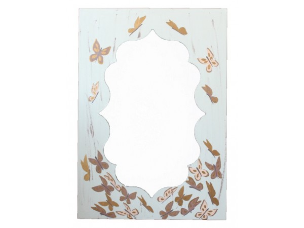 Oglinda de lemn pictata manual -50/70cm